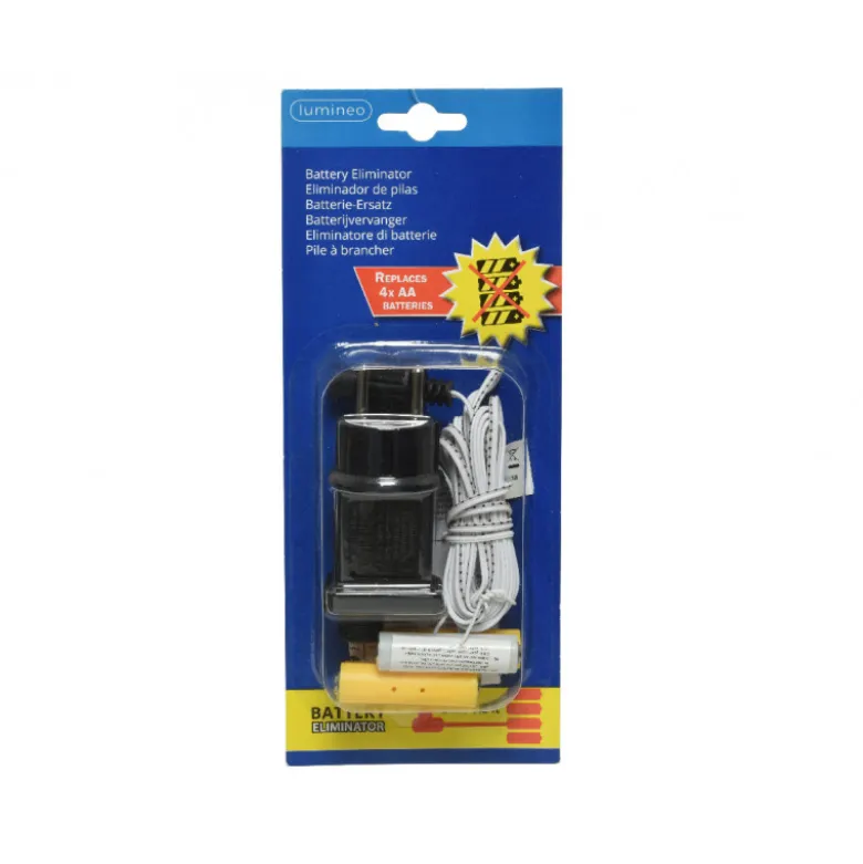 Adaptateur piles 3v 2x AA blanc - LUMINEO