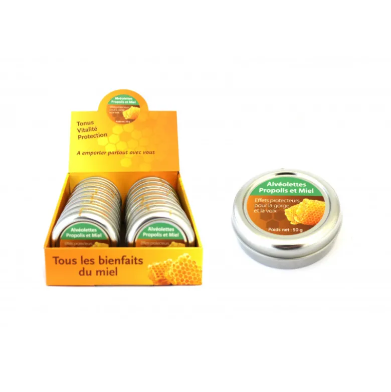 Alvéolites a la propolis boite métal 50g - FINABEIL