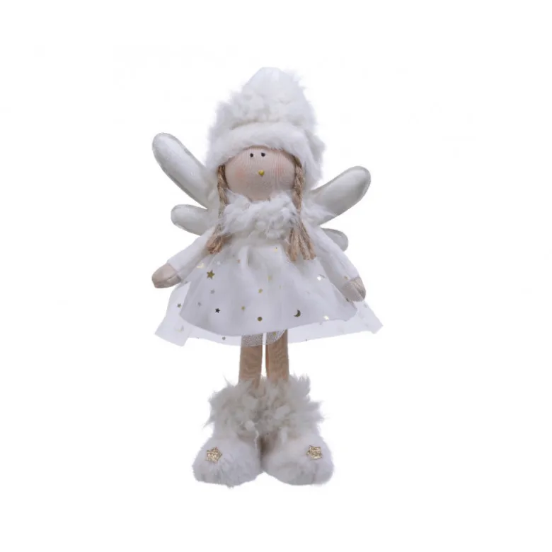 Ange lumineux 19x9x33cm blanc - LUMINEO