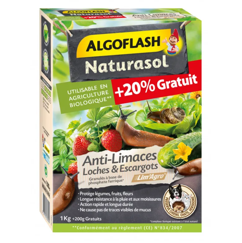 Anti-limaces loches/escargots 1.2kg - ALGOFLASH