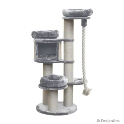 Arbre à chat gris clair 140cm - DESJARDINS