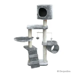 Arbre à chat gris clair 120cm - DESJARDINS