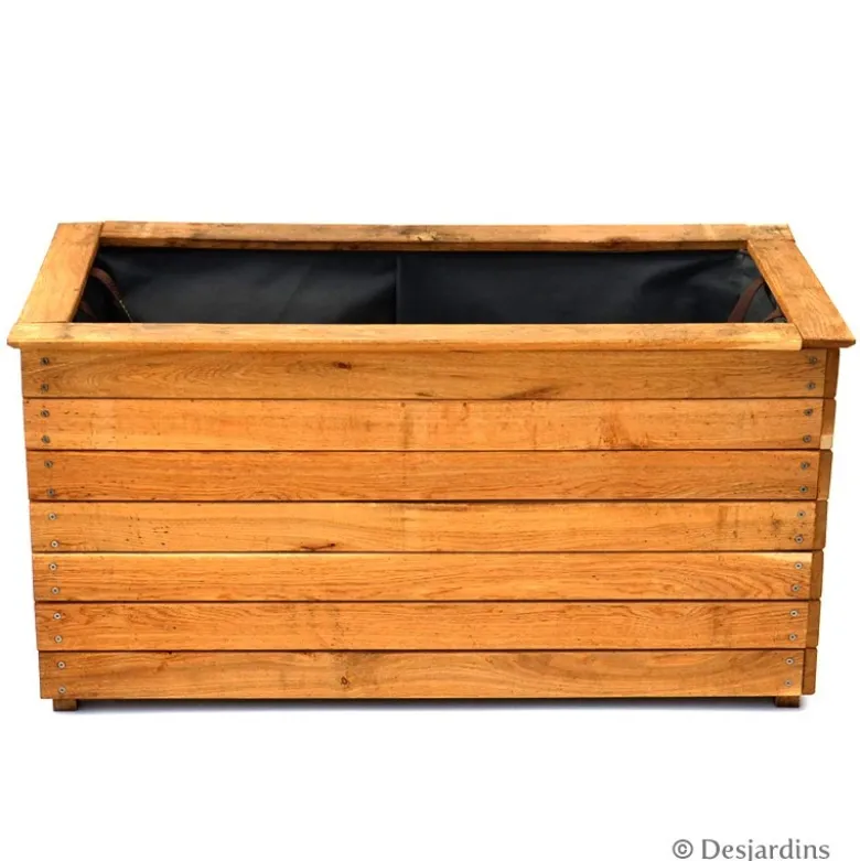 Bac en bois rectangulaire - 50x100cm