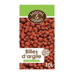 Billes d'argile 8/16 mm 10 L - SAISONS ET JARDINS