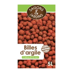 Billes d'argile 8/16 mm 5 L - SAISONS ET JARDINS