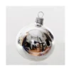 Boule de Noël uni brillant argent - ø8cm