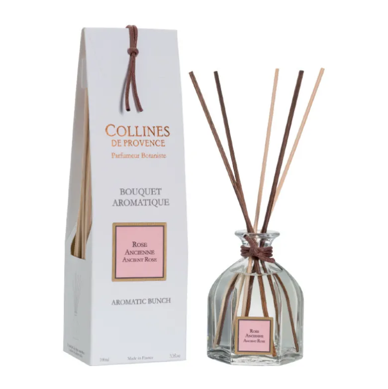 Bouquet aromatique 100ml rose ancienne - COLLINES DE PROVENCE