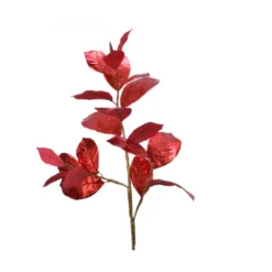 Branche feuill pailltt 33x14x92 rouge - EVERLANDS