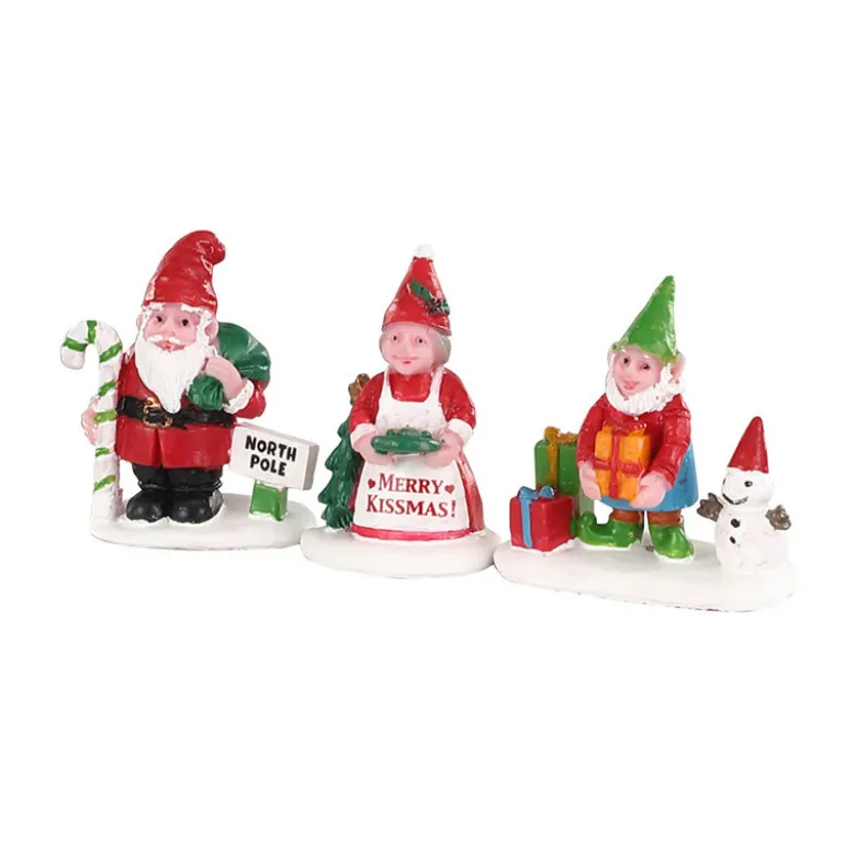 CHRISTMAS GARDEN GNOMES SET OF 3 - LEMAX