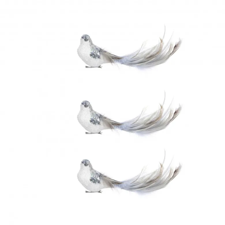 Clip oiseau 3 pièces 4.5x18-H5.5 bleu clair - EDELMAN