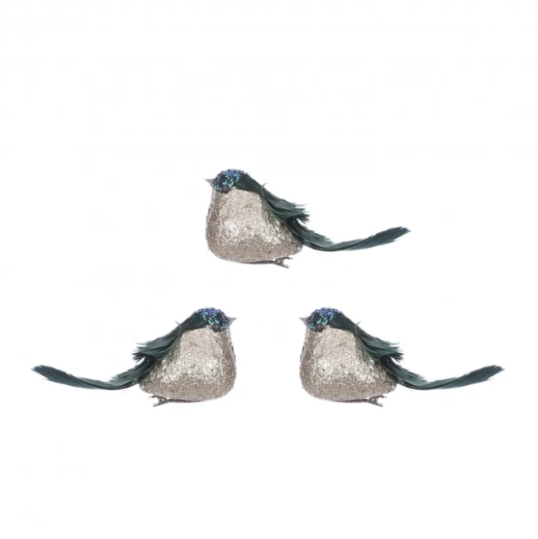 Clip oiseau 3 pièces 5x17-H5 vert - EDELMAN