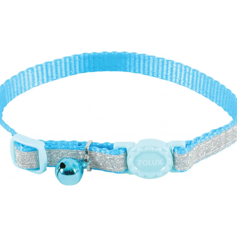 Collier nylon shiny reglable bleu - ZOLUX