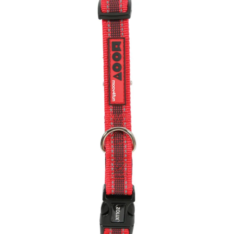 Collier reglable 20mm moov rouge - ZOLUX