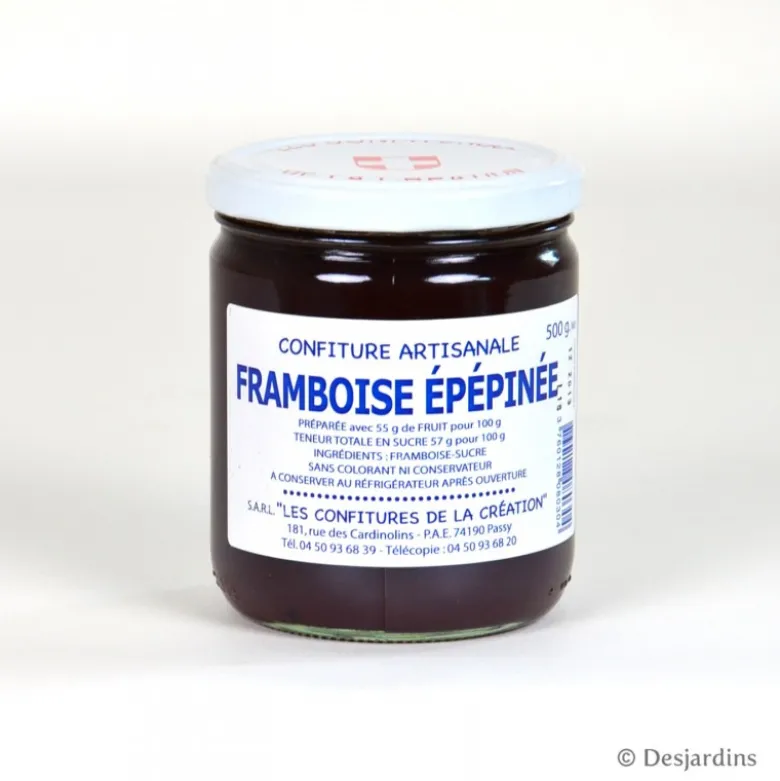 Confiture de framboise épépinée - 500g