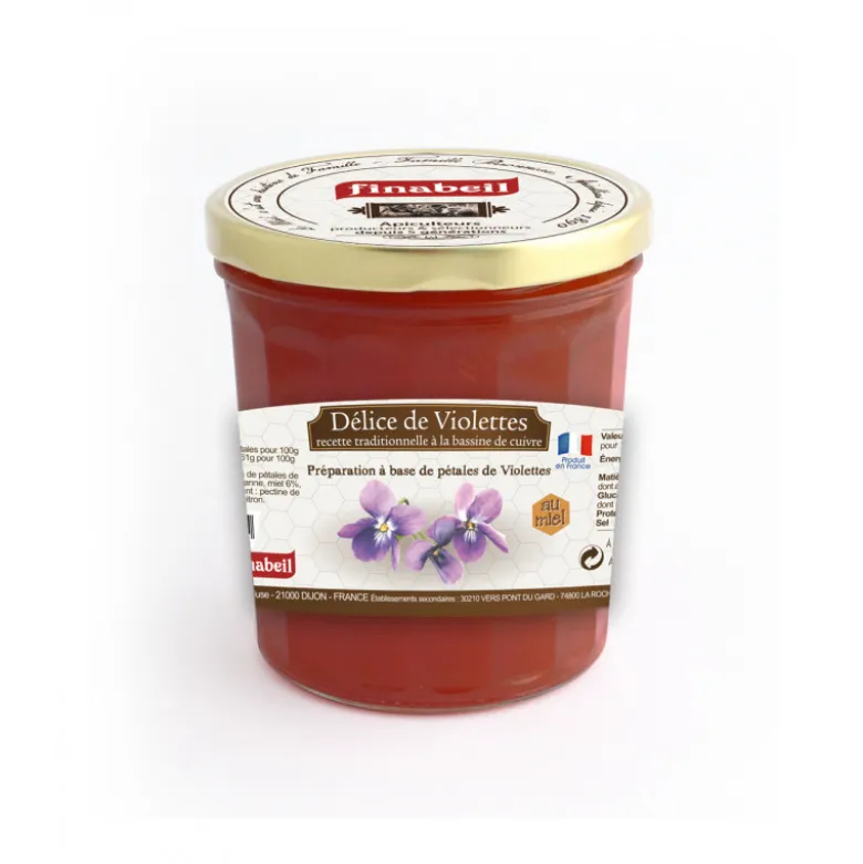 Confiture délice de violette 375g - FINABEIL