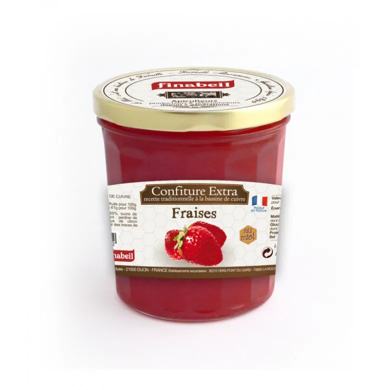Confiture fraises 375g - FINABEIL