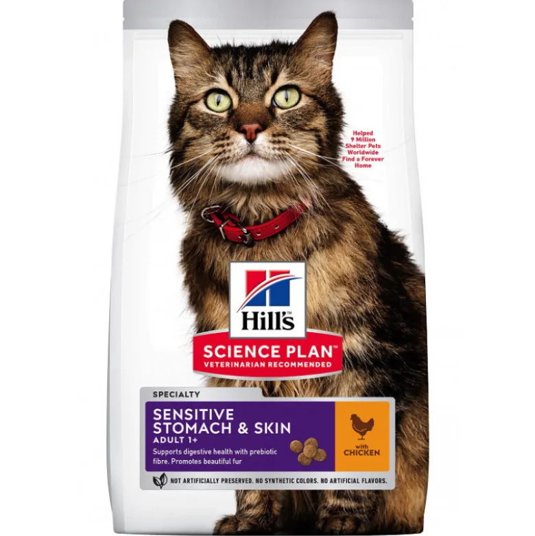 Croquettes pour chat au poulet 1.5KG - HILL'S