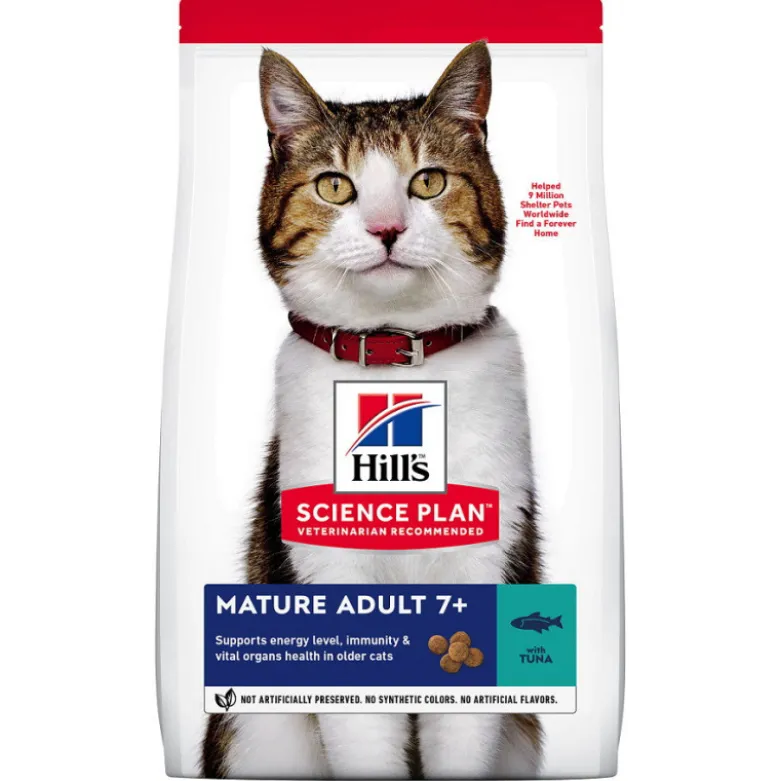 Croquettes pour chat âgé au thon 1.5KG - HILL'S