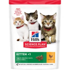 Croquettes pour chaton au poulet 300G - HILL'S