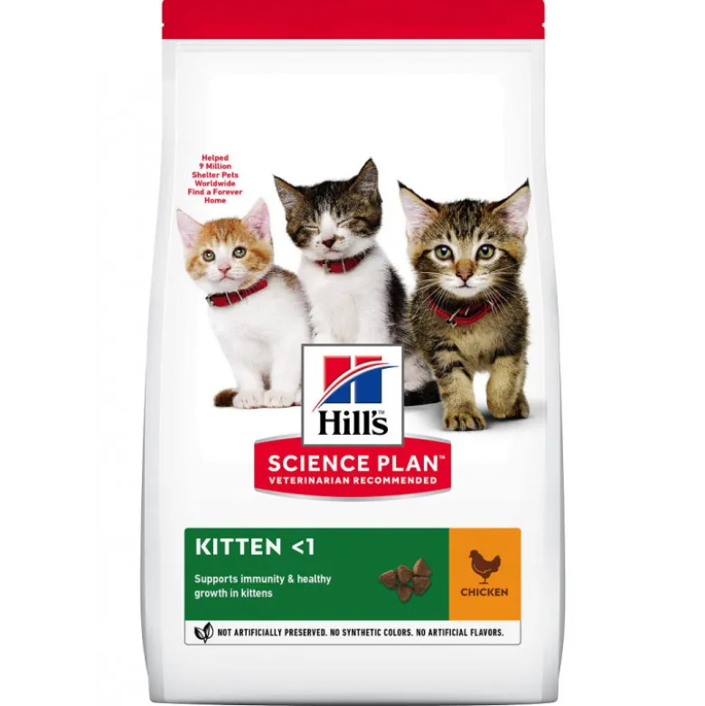 Croquettes pour chaton au poulet 3KG - HILL'S