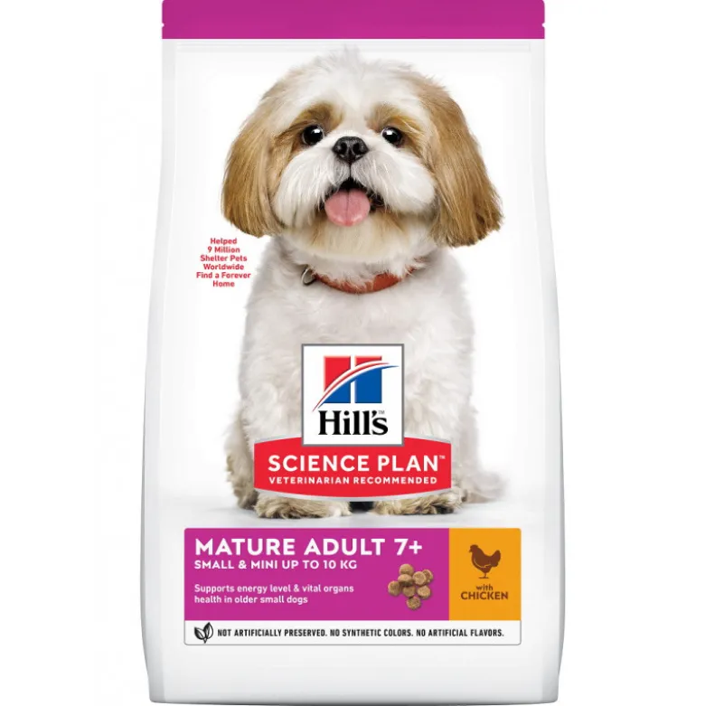 Croquettes pour petit chien âgé au poulet 6KG - HILL'S