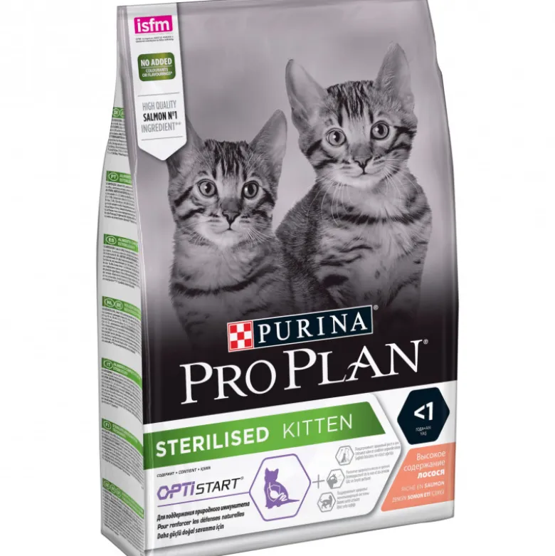 Croquettes sterilised kitten saumon 3kg - PURINA