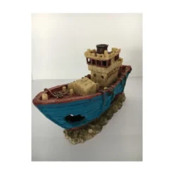 Décor d'aquarium - Bateau de pêche