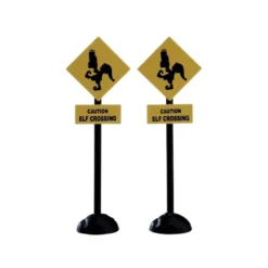 Décor "Elf Crossing Sign" - LEMAX
