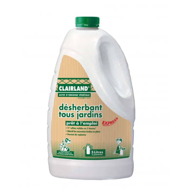 Desherbant tous jardins actif végétal bio 5l - CLAIRLAND