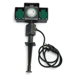 Double prises noires 230V - BLACHERE