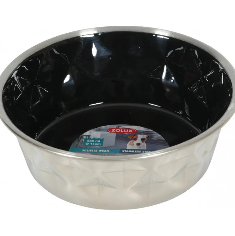 Ecuelle inox a/d diamond 550 ml noir - ZOLUX