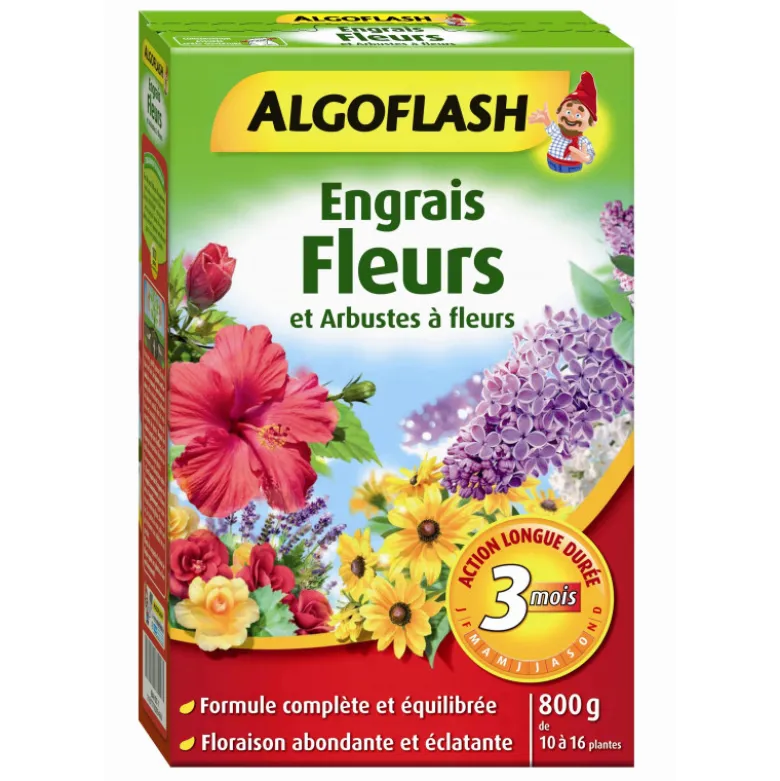 Engrais fleurs&arbust. fleur. act. prolongée 800 - ALGOFLASH