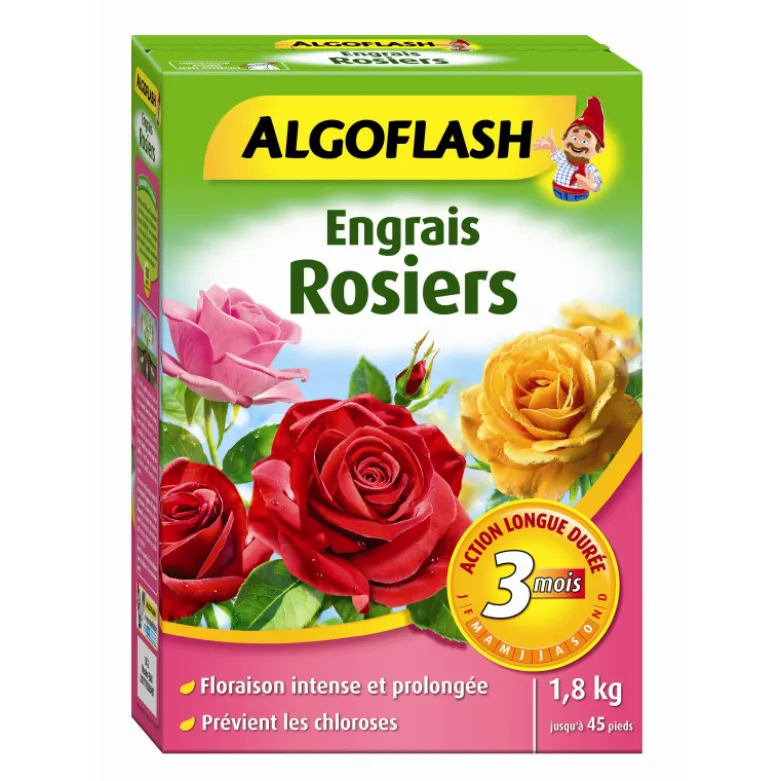 Engrais rosiers action prolongée 1.8kg - ALGOFLASH