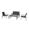 Ensemble Elyn 4 pièces anthracite/graphite - HESPERIDE