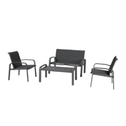 Ensemble Elyn 4 pièces anthracite/graphite - HESPERIDE