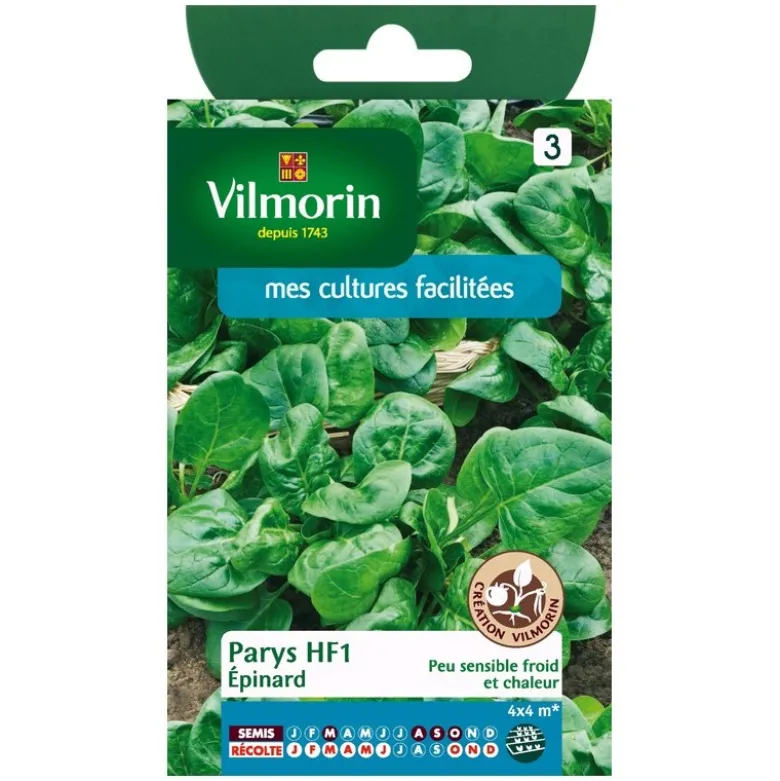 Epinard Parys HF1 Vilmorin - petit sachet