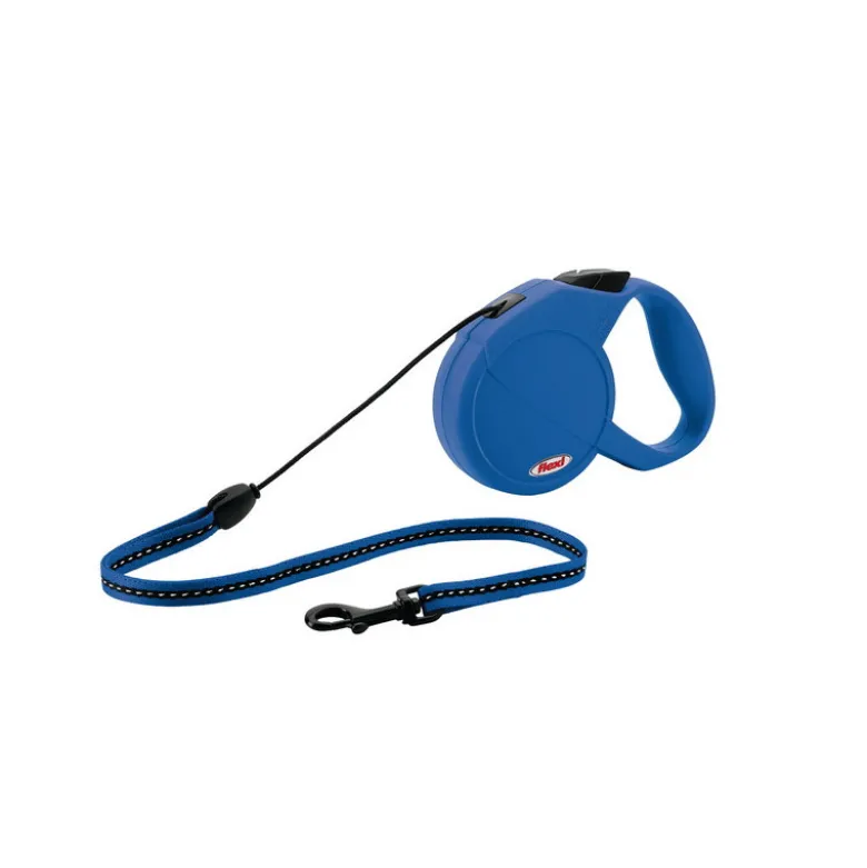 Flexi new classic laisse corde flexi s: 8 m bleu - FLEXI