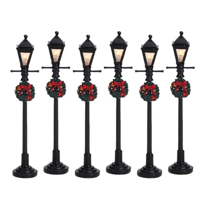 GAS LANTERN STREET LAMP SET OF 6 - LEMAX