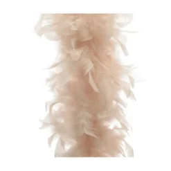 Guirlande boa plume 15x184cm perle - DECORIS