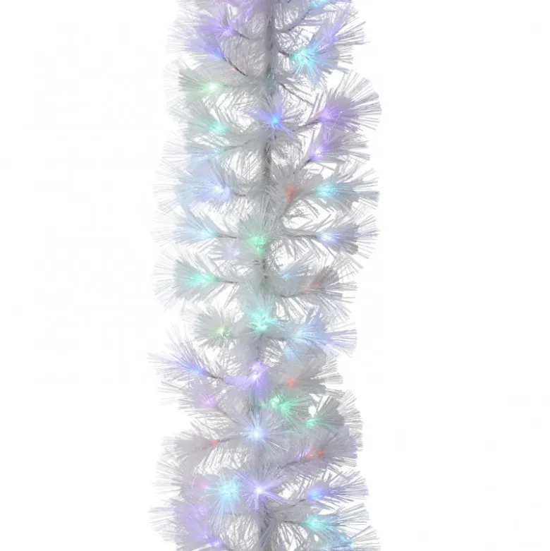 Guirlande fibre optique blanc Dinard multicol. 200cm - LUCA LIGHTING