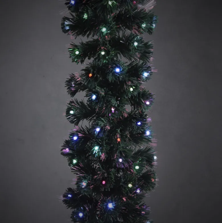 Guirlande fibre optique vertAbbey multicol. 200cm - LUCA LIGHTING