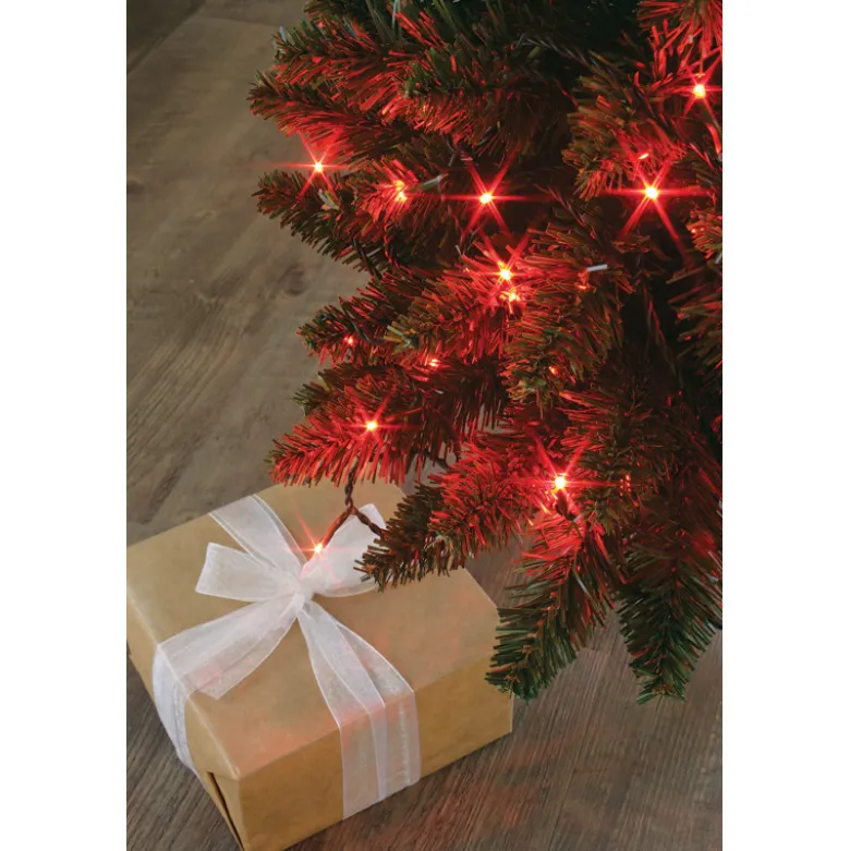 Guirlande FLICKER light 128 LED 8m rouge - BLACHERE