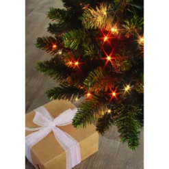 Guirlande FLICKER light 128 LED 8m blc ch.+orang - BLACHERE