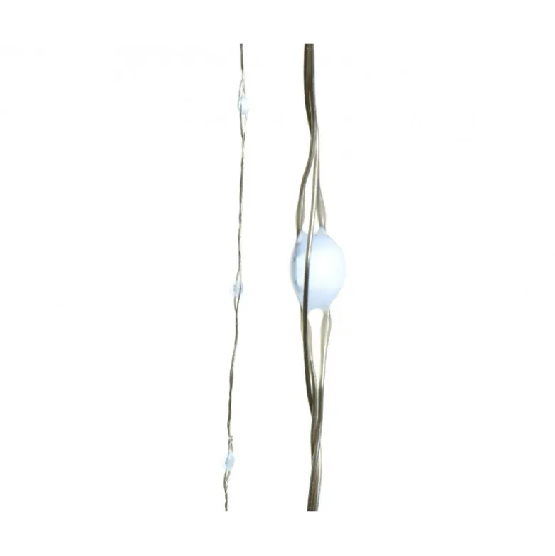 Guirlande microLED 495cm-100l blanc froid - LUMINEO