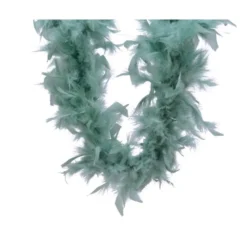 Guirlande plume boa 184cm vert sauge - DECORIS