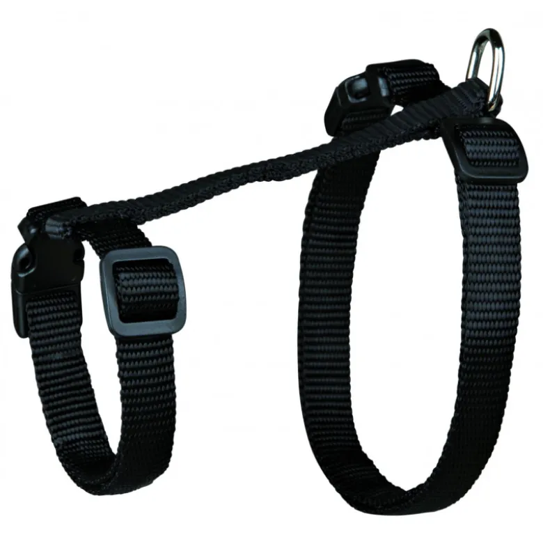 Harnais chat XL 34–57cm/13mm-1.20m nylon - TRIXIE
