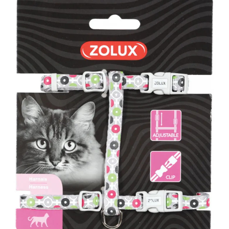 Harnais nylon arrow reglable gris - ZOLUX