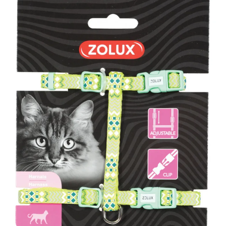 Harnais nylon ethnic reglable vert - ZOLUX