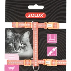 Harnais nylon tempo reglable orange - ZOLUX