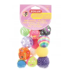 Jouet chat 12 balles fantaisie - ZOLUX